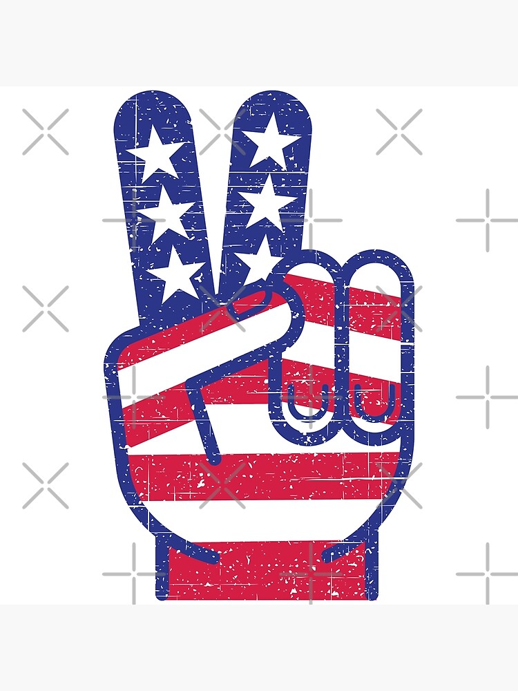 american-flag-peace-hand-sign-poster-by-sinfamous-redbubble