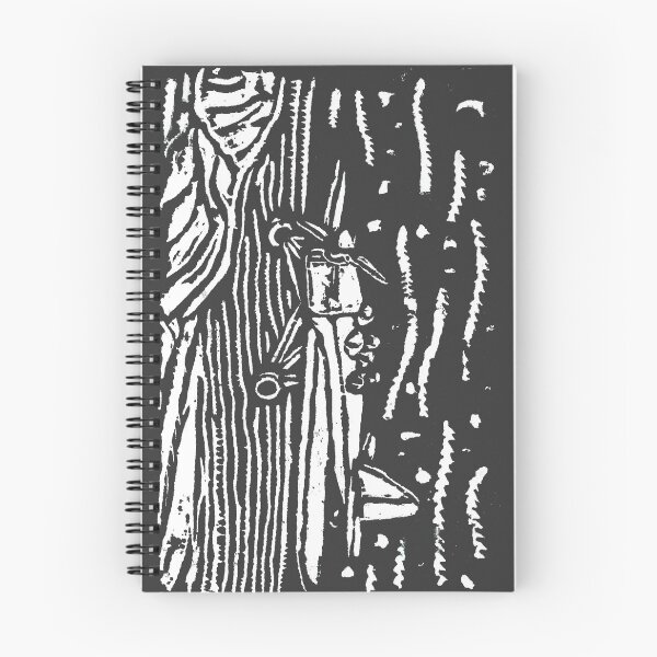 Aperçu de l'œuvre (Plus) Vol de nuit noir et blanc créée et vendue par Hokusai's Kitten.