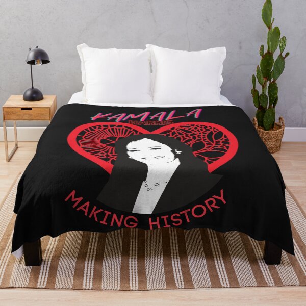 Item preview, Kamala Harris Making History (with red lace heart) designed and sold by HamiltonmagicTs.