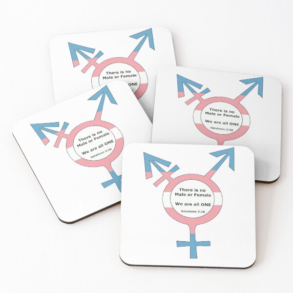 Item preview, Affirming Transgender Pride Artwork with Bible Quote designed and sold by BackgroundPixel.