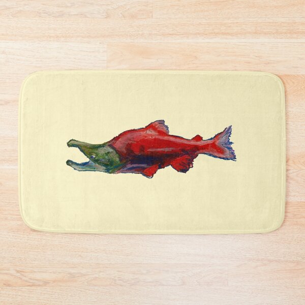 Item preview, sockeye salmon oil pastel designed and sold by scribblefactory.
