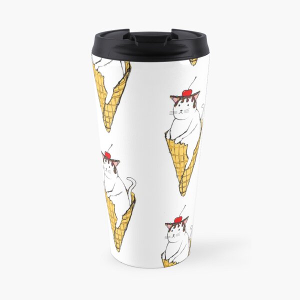 Ice Cream Cat Travel Mug