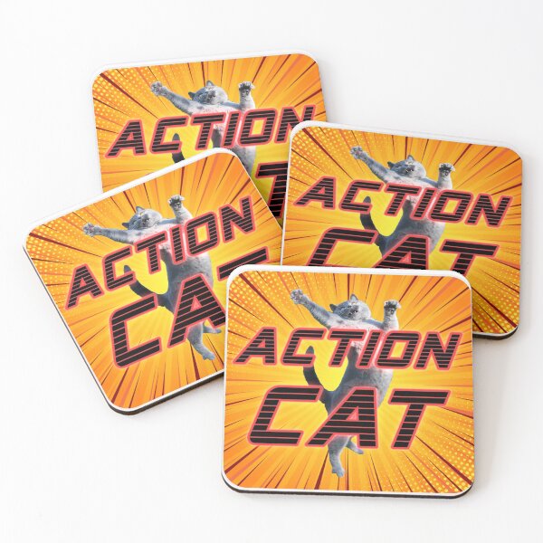 Item preview, Action Cat designed and sold by subculturepress.