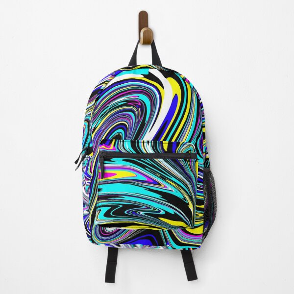 Item preview, Abstract Swirl Art - Blue Yellow Black designed and sold by Meliafroggy.