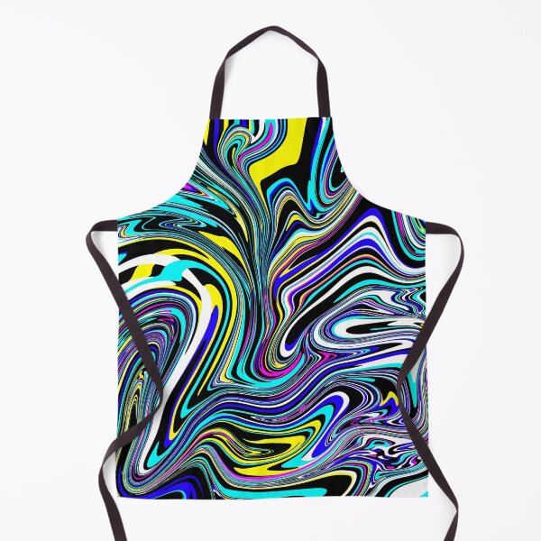 Item preview, Abstract Swirl Art - Blue Yellow Black designed and sold by Meliafroggy.