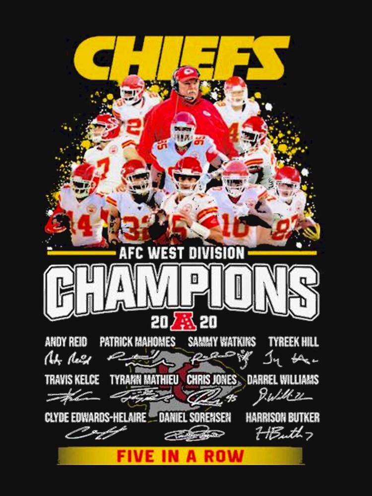 Känsäs Cïtÿ Chïëfs AFC afc west division champion 2020 five in a