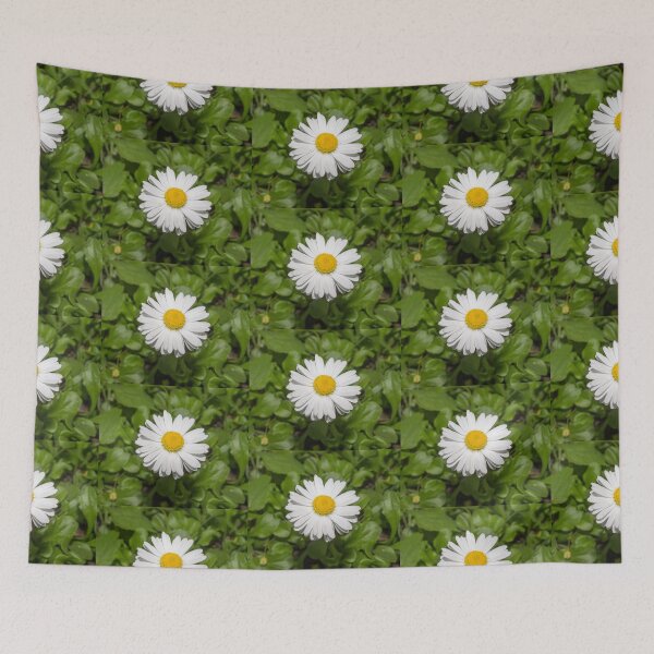 Item preview, chamomile flower on a background of green foliage designed and sold by nataliavavilina.
