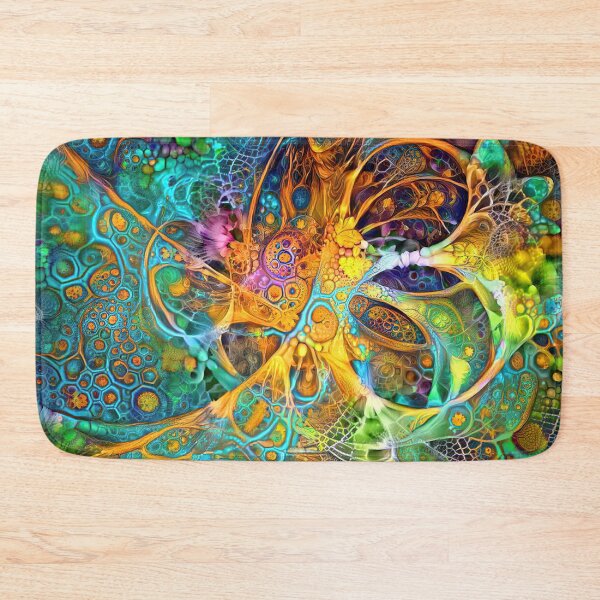 Item preview, Deepdream floral fractalize space abstraction designed and sold by blackhalt.