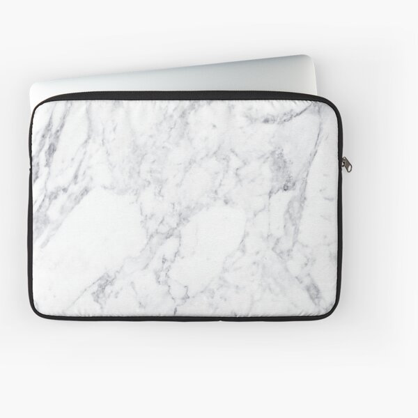 white marble laptop case