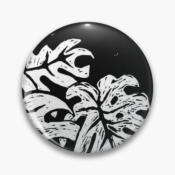 Item preview, Monstera lino print designed and sold by Misfit-Prints.