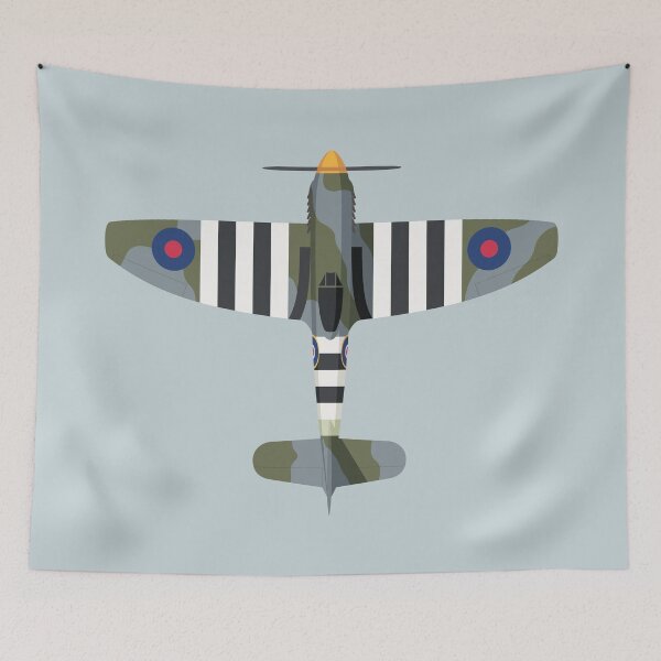 Item preview, Tempest WWII Fighter Aircraft - Camouflage Grey designed and sold by VoodooCircus.