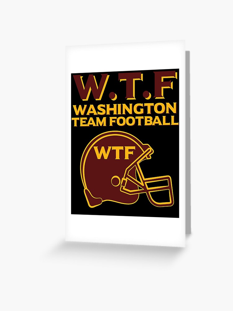 Funny Washington Team Football WTF Helmet Logo Washington D.C