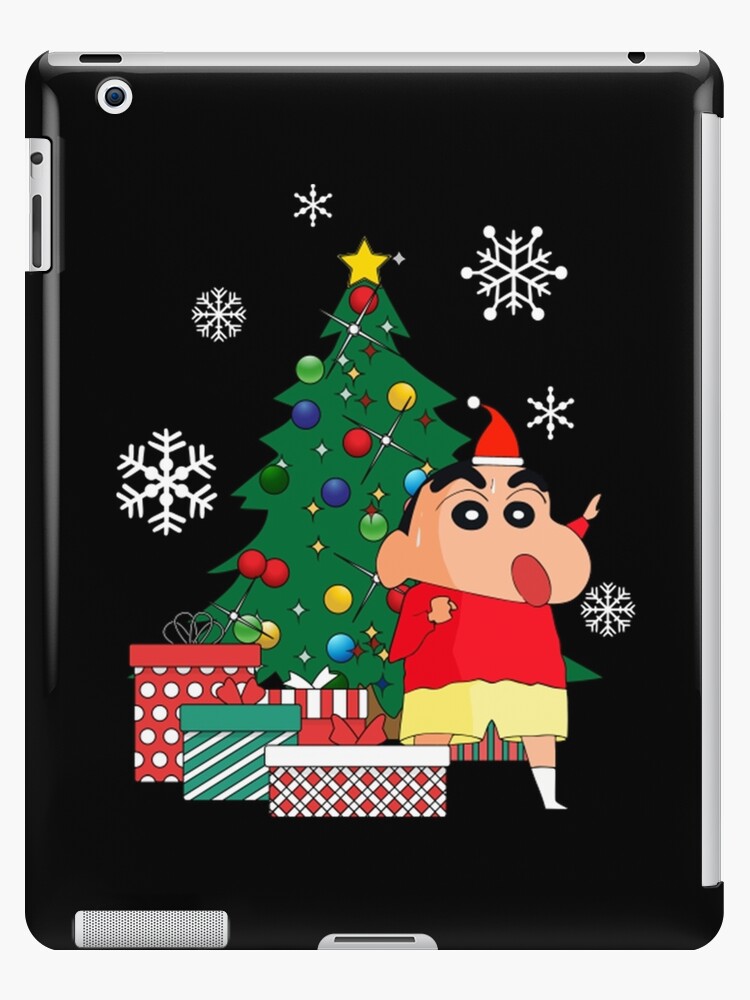 Crayon Shin Chan Around The Christmas Tree | iPad Case & Skin