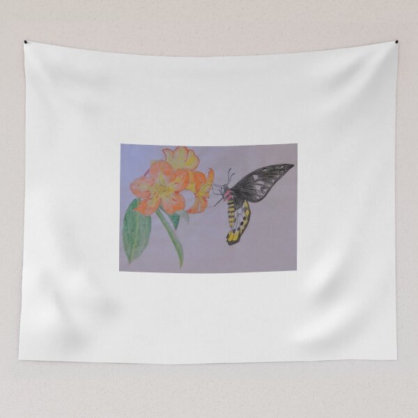 Item preview, Orange Rhododendron and Birdwing Butterfly designed and sold by Charles Roring.