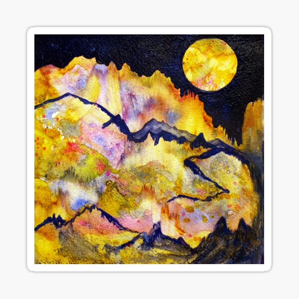 World Series C-6 Night Moon Sticker