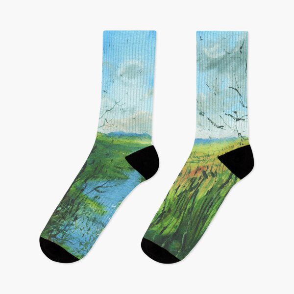 Item preview, Mountain and River Landscape designed and sold by darrenyeoart.