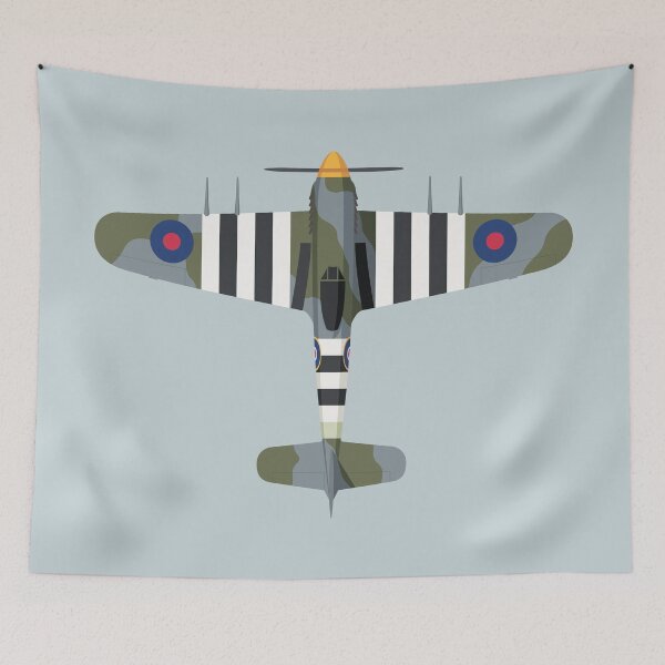 Item preview, Typhoon WWII Fighter Aircraft - Camouflage Grey designed and sold by VoodooCircus.