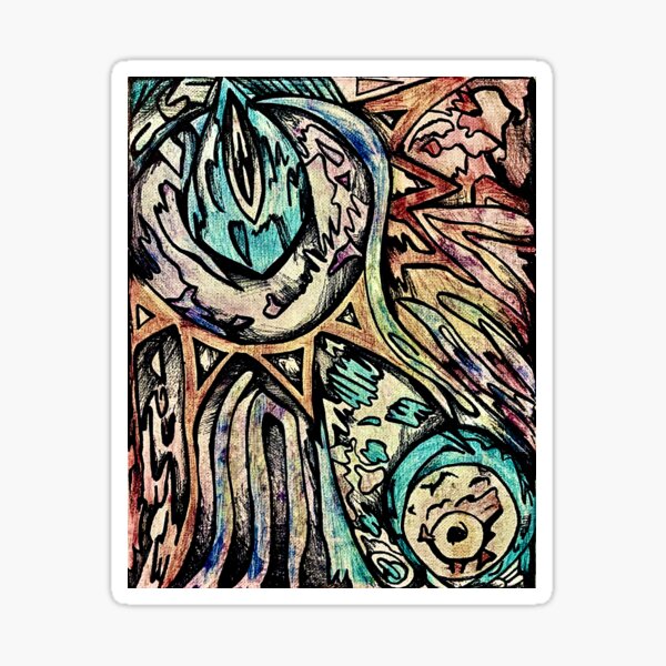 Item preview, Prendere Fuoco Azzurro  designed and sold by Monica Rose Fotusky.