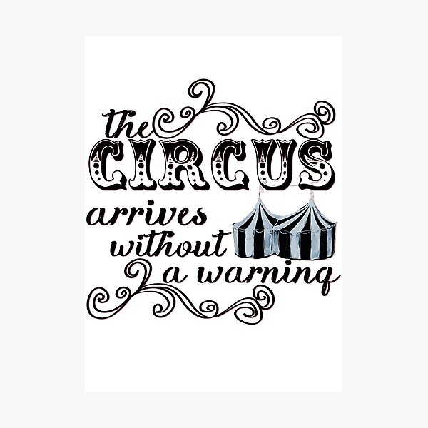 Item preview, The Circus Arrives Without A Warning designed and sold by buttermybooks.