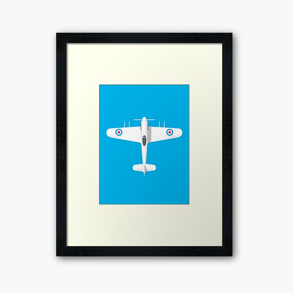 Vista previa del artículo con la obra «Typhoon WWII Fighter Aircraft - Cyan», diseñado y vendido por VoodooCircus.
