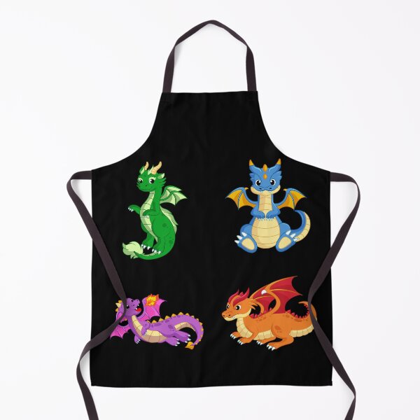 Item preview, A colorful Fantasy sticker pack of 4 vibrant Dragons designed and sold by StickerArtwork.