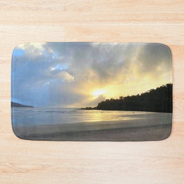 Item preview, Sunshine bursting through the clouds at the sandy beach designed and sold by Felicity-K.