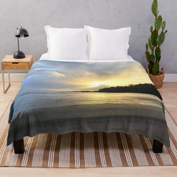 Item preview, Sunshine bursting through the clouds at the sandy beach designed and sold by Felicity-K.