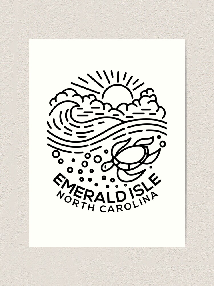 Thumbnail 1 von 3, Kunstdruck, Emerald Isle NC designt und verkauft von HalpinDesign.