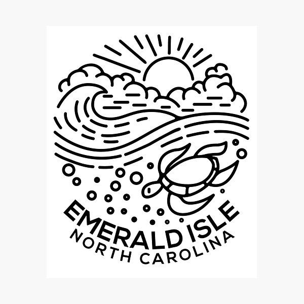 Item preview, Emerald Isle NC designed and sold by HalpinDesign.