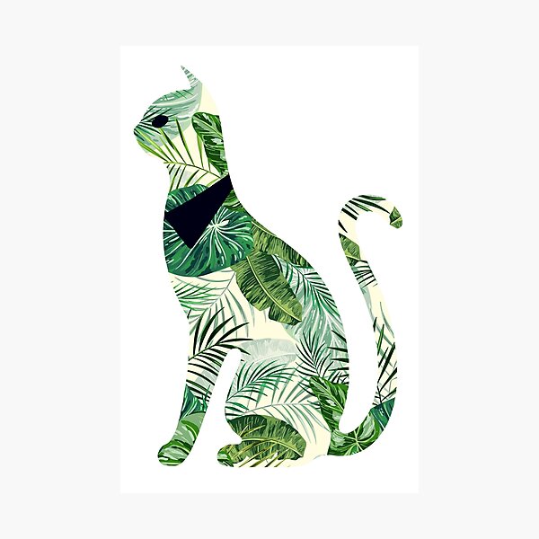 Item preview, Floral Cat in Flowers Popoki 307 designed and sold by VinBasis.