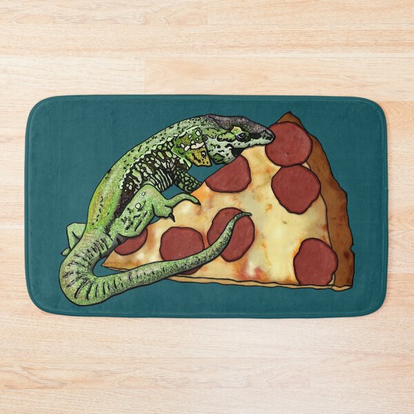 Aperçu de l'œuvre Pizza Lizard - Nom Nom Nom créée et vendue par creativekeener.