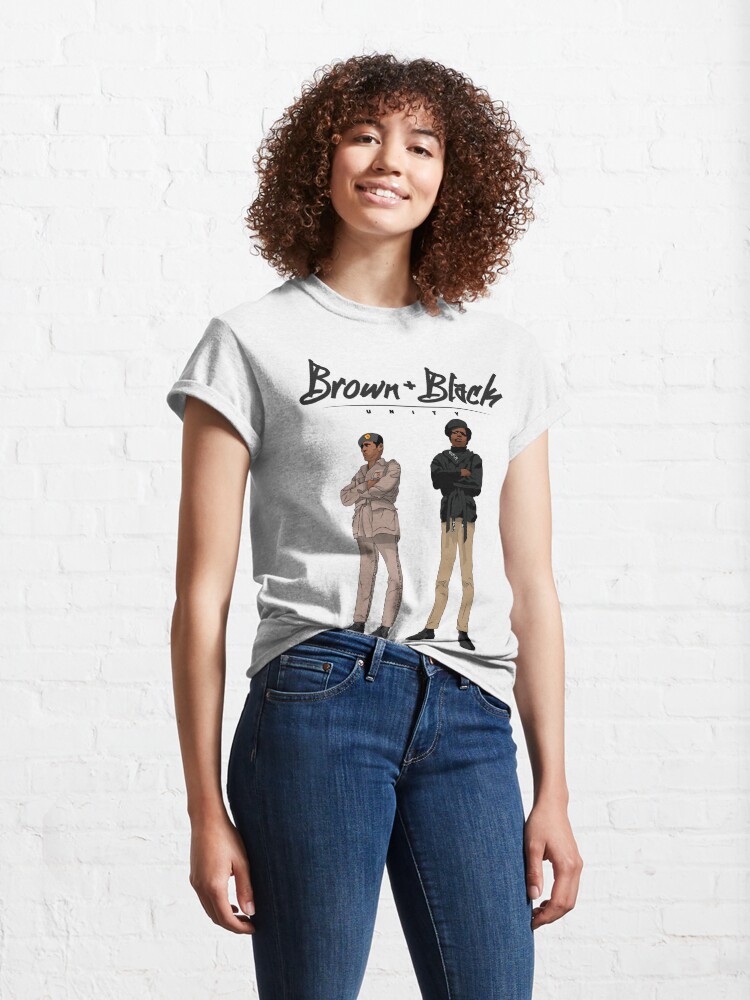 black and brown unity shirt