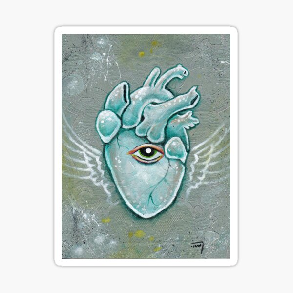 "Heart Monitor" Sticker by drewpicturez Redbubble