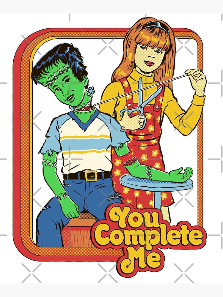 Thumbnail 5 of 5, Tote Bag, You Complete Me designed and sold by stevenrhodes.