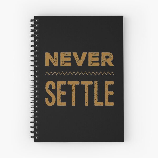 Item preview, Never settle typography text art quote by Word Fandom - wordfandom designed and sold by Kerry Pritchard.