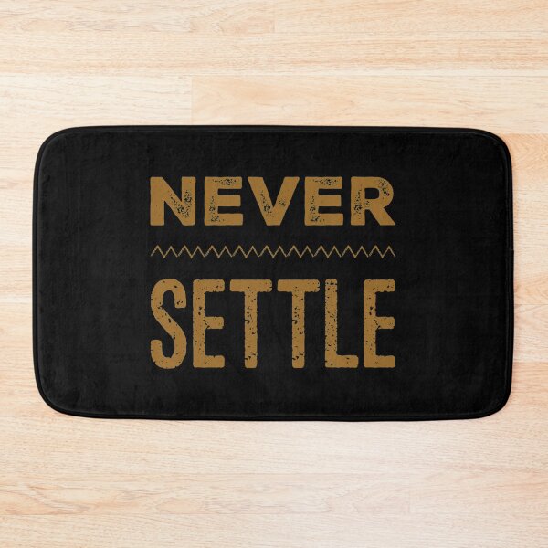Item preview, Never settle typography text art quote by Word Fandom - wordfandom designed and sold by Kerry Pritchard.