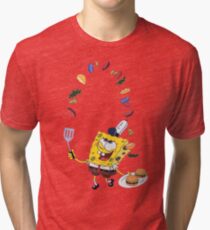Spongebob and Krabby Patties Tri-blend T-Shirt
