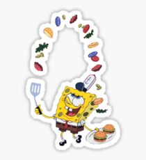 Spongebob and Krabby Patties Sticker