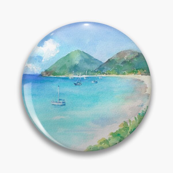 Item preview, Watercolor paradise beach designed and sold by della95.
