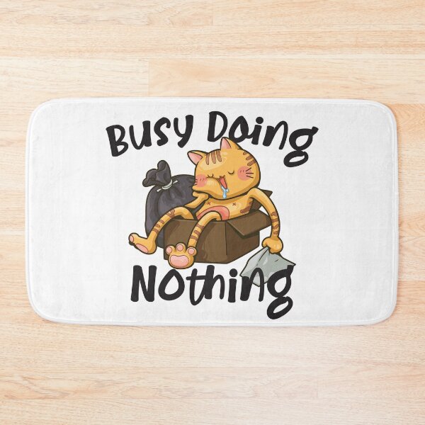 Item preview, Busy Doing Nothing - Cute Cat designed and sold by RoguePixel.