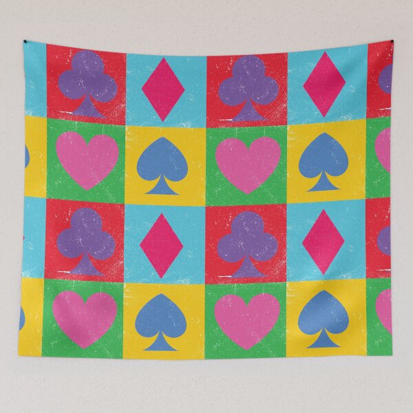 Item preview, Retro Pop Art Playing Card Suits - Spades, Hearts, Diamonds, Clubs. For duplicate bridge players. designed and sold by Peter Orum.