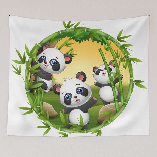 Item preview, Cute Panda With Bamboo Art designed and sold by JTS STORE.