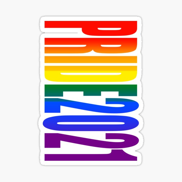 Item preview, Colorful LGBT Rainbow Pride Flag Colors Typography LGBTQ Gay Pride 2021 designed and sold by URSparklingShop.