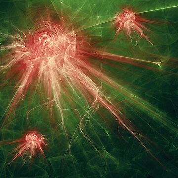 Artwork thumbnail, corona virus illustration. abstract fractal graphic background by mike-pellinni