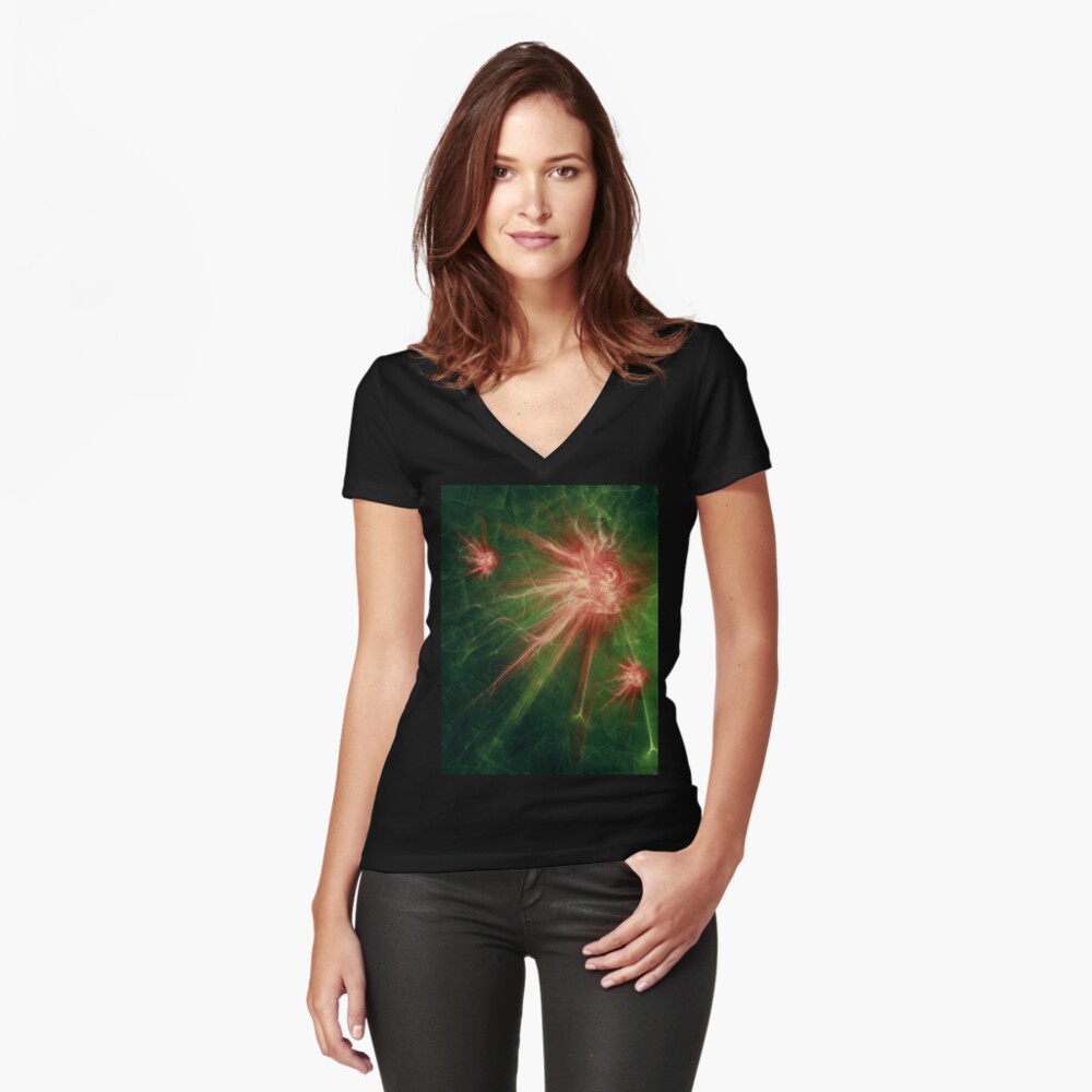 Item preview, Fitted V-Neck T-Shirt designed and sold by mike-pellinni.