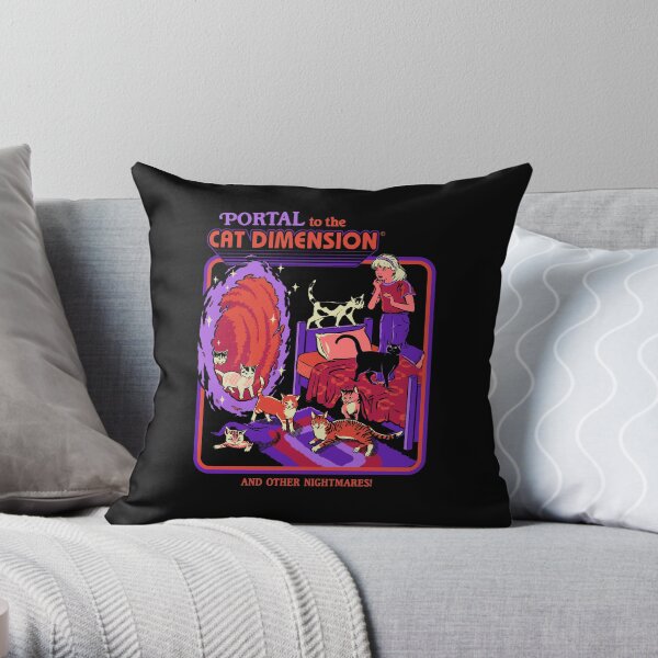 The Cat Dimension Throw Pillow