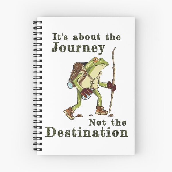 Item preview, Hiking Frog "It's about the Journey Not the Destination" designed and sold by SimplyNatural.