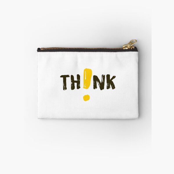 Item preview, Yellow and Black Think typography designed and sold by artofangga.