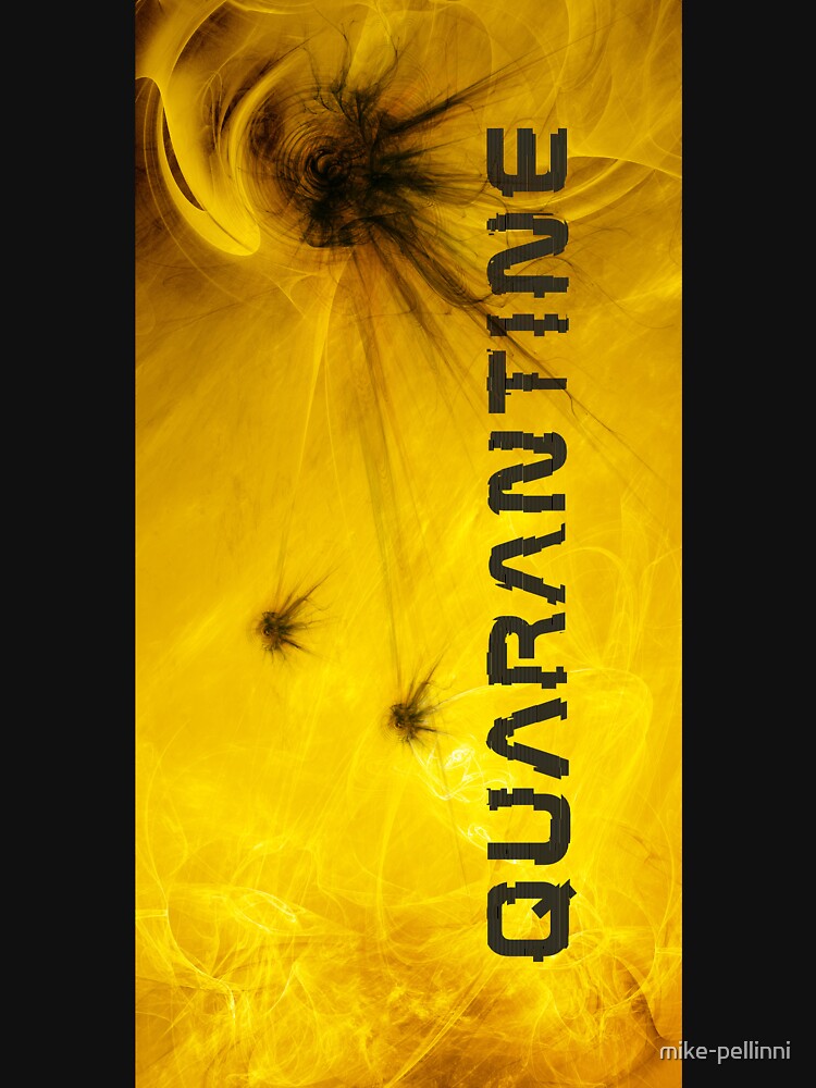 Thumbnail 7 of 7, Classic T-Shirt, corona virus quarantine illustration designed and sold by mike-pellinni.