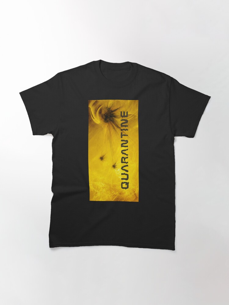 Thumbnail 3 of 7, Classic T-Shirt, corona virus quarantine illustration designed and sold by mike-pellinni.